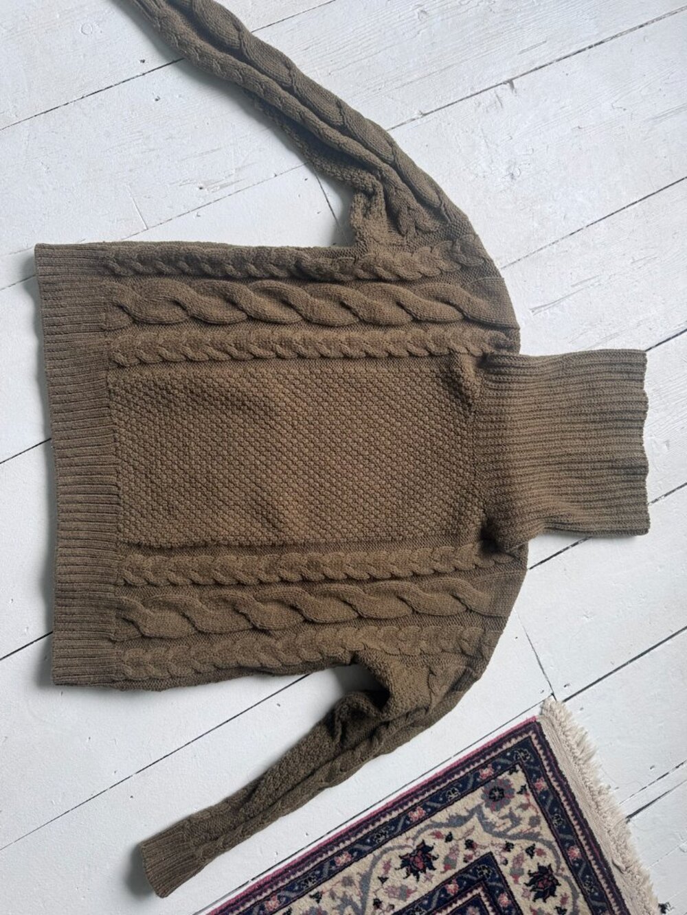 Cable Knit Turtle Neck